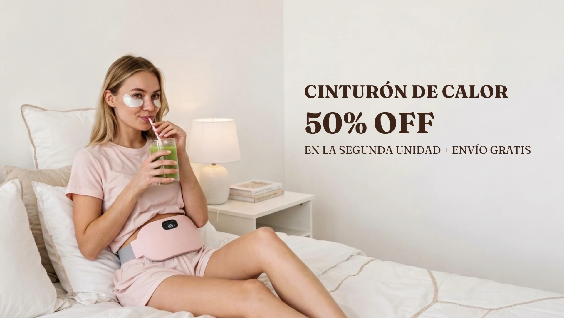 Cinturón de calor para cólicos — 50% OFF en la segunda unidad + envío gratis